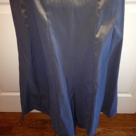 Bloomingdale's Tadashi Blue Formal Maxi Skirt 4 - Picture 5 of 11